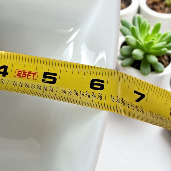 Over and Back White Porcelain Maison Square Cereal Bowl 6 1/4"… - Picture 4 of 7